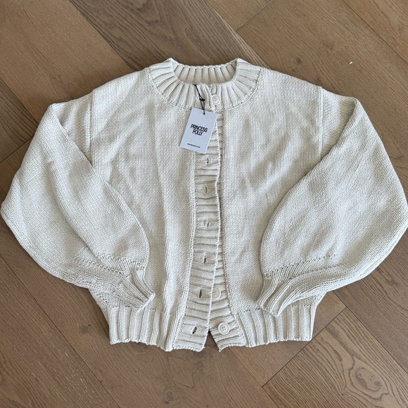 Princess Polly Edern Cardigan Cream - Picture 4 of 5
